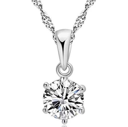 Bridesmaid Jewelry Set – 925 Sterling Silver Necklace, Earrings, and Gemstone Rings for Weddings & Parties